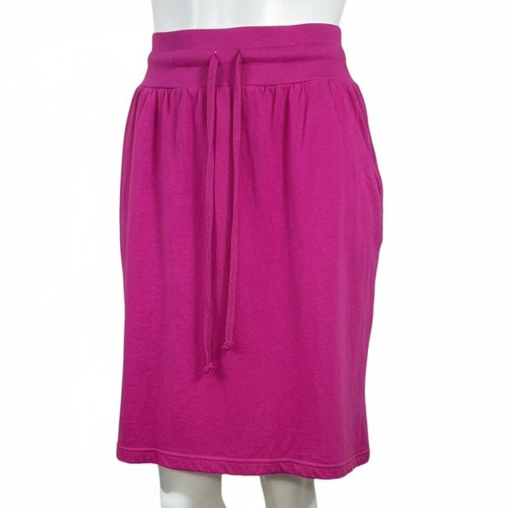 Basic Essentials 90s Pink Skirt Size Medium Poly-Cotton Blend Good Condition